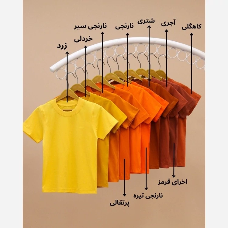 تیشرت مردانه و زنانه تکرنگ نخ پنبه مناسب سایز 60 تا 2ایکس